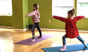 child yoga warriors